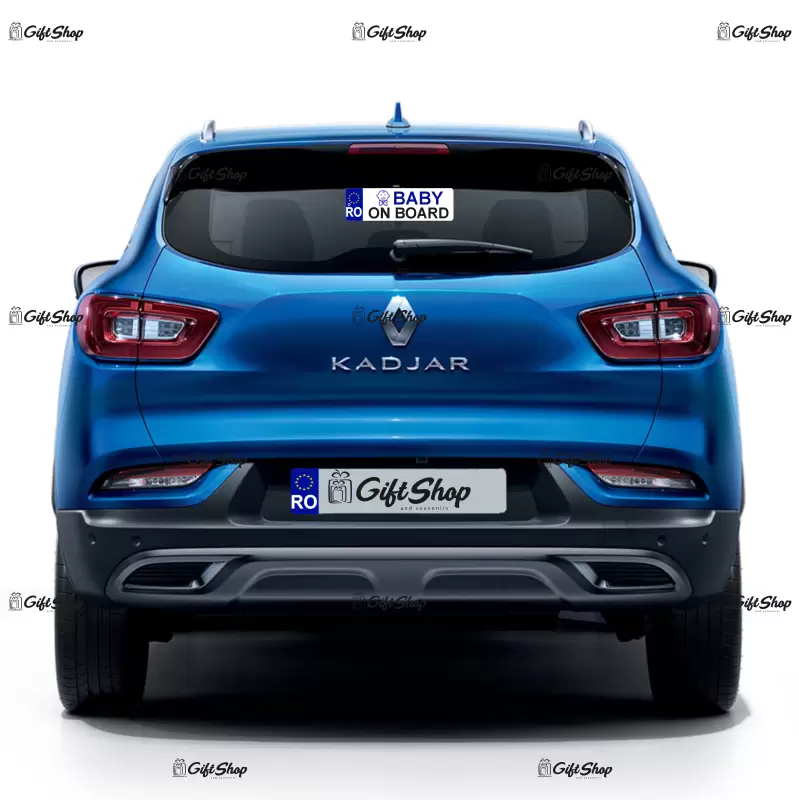 Baby on board boy, indicator masina, dimensiune 200x60 mm